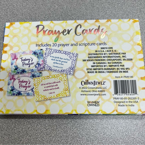 Bible Verse | PRAYER CARDS | Prayer Box with mini pad & pencil - Picture 5 of 8